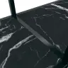 Konsoles Galds, 200X35X75,5 Cm, Rūdīts Stikls, Melns Vidaxl