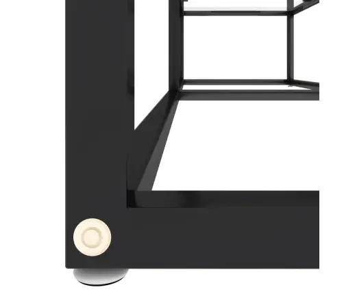 Tv Plaukts, 140X40X40,5 Cm, Caurspīdīgs Rūdīts Stikls Vidaxl