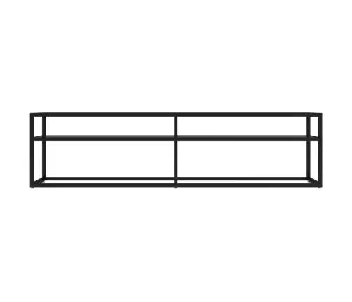 Tv Plaukts, Melns, 160X40X40,5 Cm, Rūdīts Stikls Vidaxl