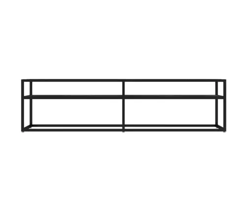 Tv Spintelė, Juoda Marmuro, 160X40X40,5cm Grūdintas Stiklas Tv Spintelė, Juoda Marmuro, 160X40X40,5cm Grūdintas Stiklas