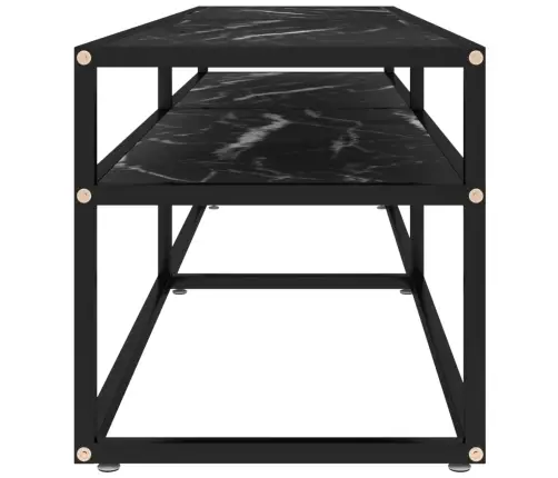 Tv Spintelė, Juoda Marmuro, 160X40X40,5cm Grūdintas Stiklas Tv Spintelė, Juoda Marmuro, 160X40X40,5cm Grūdintas Stiklas