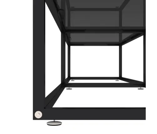 Telerialus, Must, 180 X 40 X 40,5 cm Karastatud Klaas Telerialus, Must, 180 X 40 X 40,5 cm Karastatud Klaas