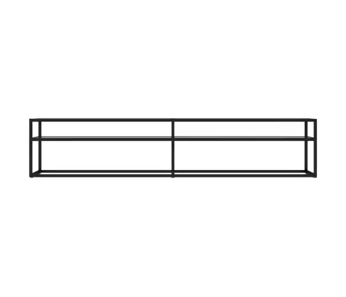 Tv Plaukts, 200X40X40,5 Cm, Caurspīdīgs Rūdīts Stikls Vidaxl