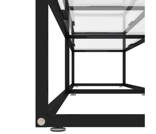 Tv Plaukts, 200X40X40,5 Cm, Caurspīdīgs Rūdīts Stikls Vidaxl
