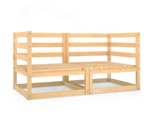 Sodo Sofos, 2Vnt., Pušies Medienos Masyvas