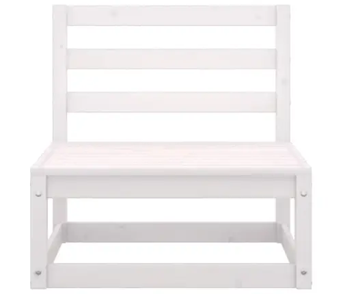 Sodo Poilsio Baldų Komplektas, 4 Dalių, Baltas, Pušies Masyvas Sodo Poilsio Baldų Komplektas, 4 Dalių, Baltas, Pušies Masyvas
