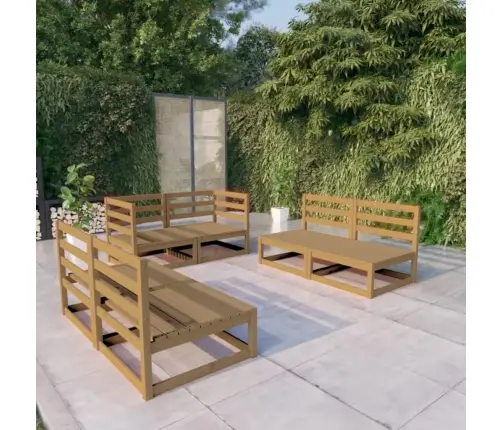 6-Osaline Aiamööblikomplekt, Meekarva, Männipuit
