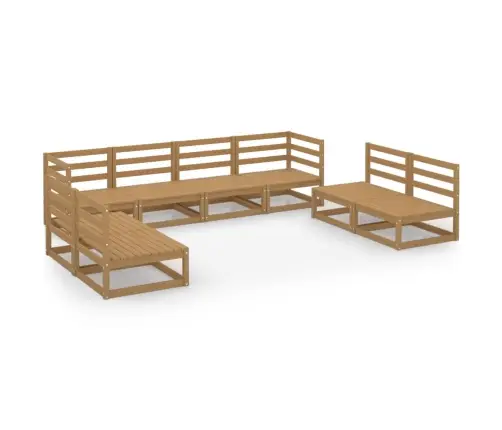 8-Osaline Aiamööbli Komplekt, Meekarva, Männipuit