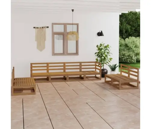 8-Osaline Aiamööbli Komplekt, Meekarva, Männipuit