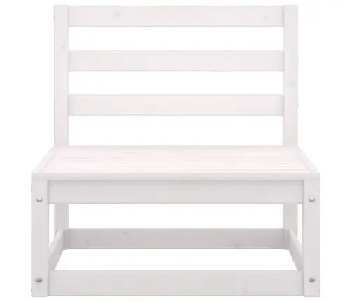 8-Daļīgs Dārza Atpūtas Mēbeļu Komplekts, Balts Priedes Koks Vidaxl