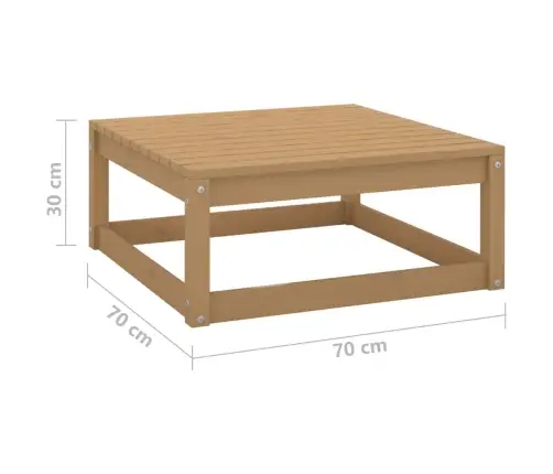 3-Daļīgs Dārza Atpūtas Mēbeļu Komplekts, Brūns Priedes Koks Vidaxl