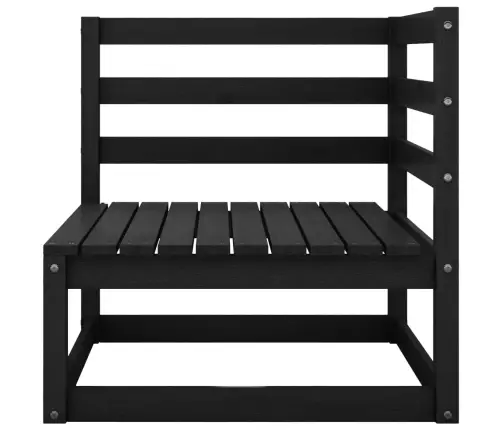 9-Daļīgs Dārza Atpūtas Mēbeļu Komplekts, Melns Priedes Koks Vidaxl 9-Daļīgs Dārza Atpūtas Mēbeļu Komplekts, Melns Priedes Koks Vidaxl