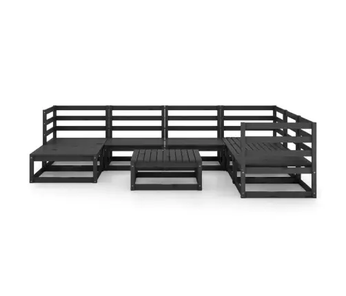 8-Daļīgs Dārza Atpūtas Mēbeļu Komplekts, Priedes Masīvkoks Vidaxl