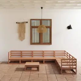 9-Osaline Aiamööbli Komplekt, Meekarva, Männipuit