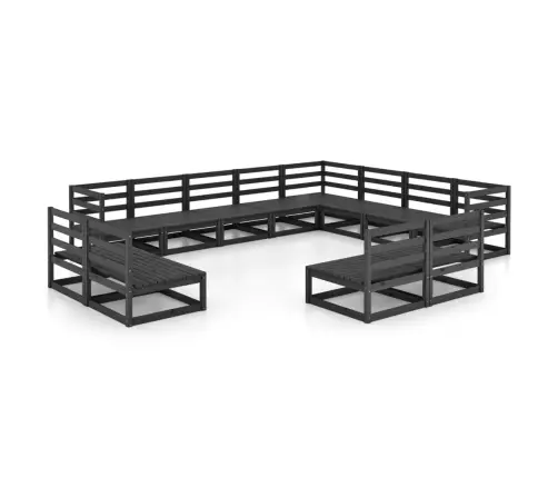 12-Daļīgs Dārza Atpūtas Mēbeļu Komplekts, Priedes Masīvkoks Vidaxl