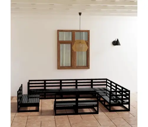 12-Daļīgs Dārza Atpūtas Mēbeļu Komplekts, Priedes Masīvkoks Vidaxl