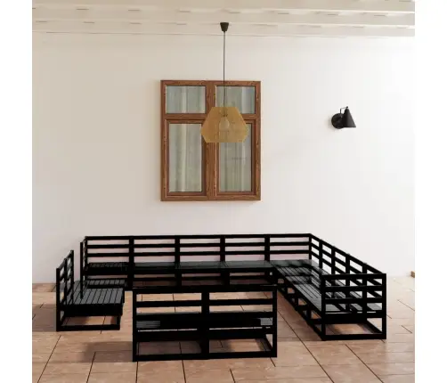 13-Daļīgs Dārza Atpūtas Mēbeļu Komplekts, Priedes Masīvkoks Vidaxl