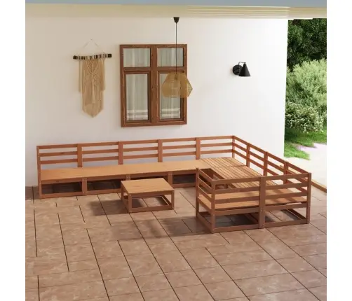 10-Osaline Aiamööbli Komplekt, Männipuit