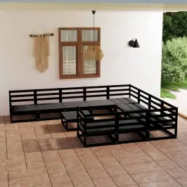 11-Daļīgs Dārza Atpūtas Mēbeļu Komplekts, Priedes Masīvkoks Vidaxl