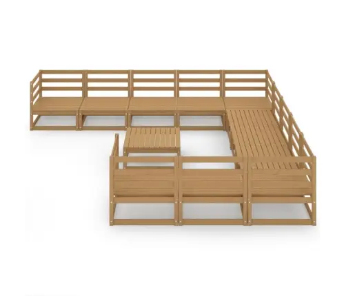 12-Osaline Aiamööbli Komplekt, Männipuit