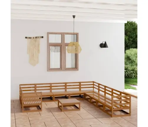 12-Osaline Aiamööbli Komplekt, Männipuit