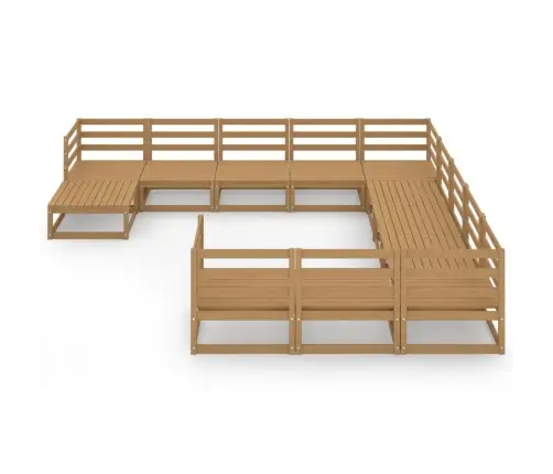 12-Osaline Aiamööbli Komplekt, Männipuit