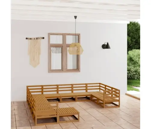 12-Osaline Aiamööbli Komplekt, Männipuit