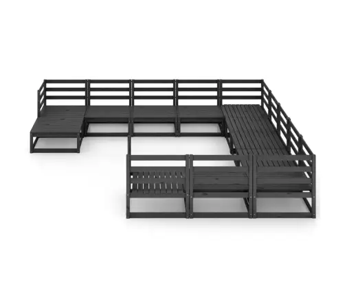 12-Osaline Aiamööbli Komplekt, Männipuit