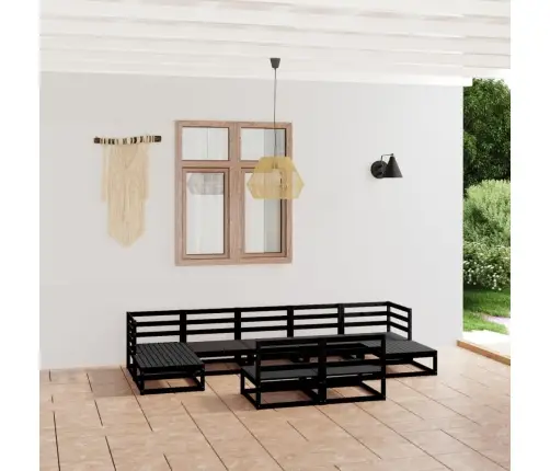 9-Daļīgs Dārza Atpūtas Mēbeļu Komplekts, Priedes Masīvkoks Vidaxl