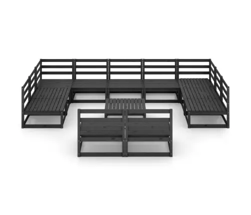 12-Daļīgs Dārza Atpūtas Mēbeļu Komplekts, Priedes Masīvkoks Vidaxl