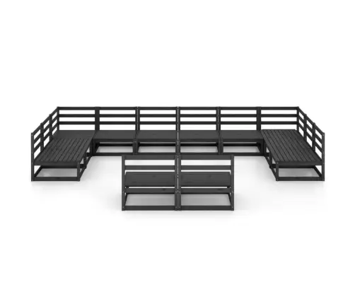 12-Daļīgs Dārza Atpūtas Mēbeļu Komplekts, Priedes Masīvkoks Vidaxl