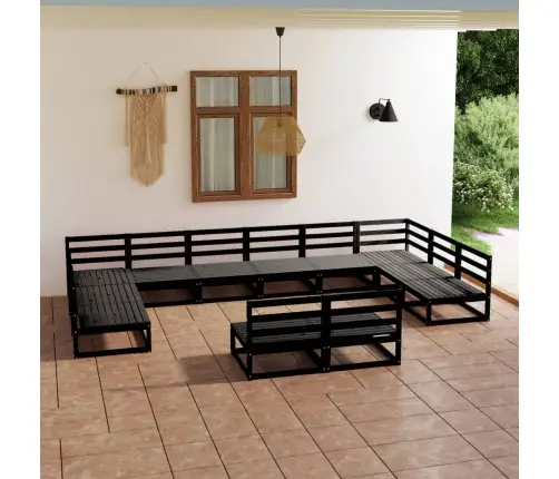 12-Daļīgs Dārza Atpūtas Mēbeļu Komplekts, Priedes Masīvkoks Vidaxl