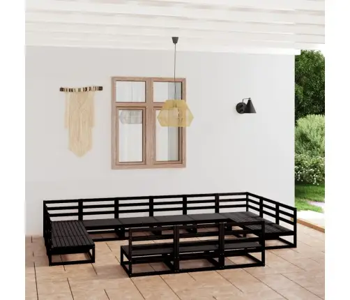 13-Daļīgs Dārza Atpūtas Mēbeļu Komplekts, Priedes Masīvkoks Vidaxl