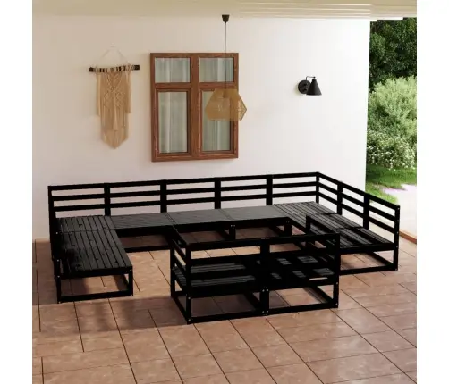 11-Daļīgs Dārza Atpūtas Mēbeļu Komplekts, Priedes Masīvkoks Vidaxl