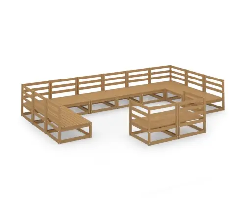 12-Osaline Aiamööbli Komplekt, Männipuit