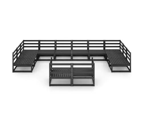 12-Osaline Aiamööbli Komplekt, Männipuit