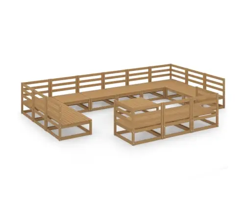 14-Osaline Aiamööblikomplekt, Männipuit