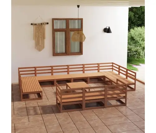 14-Osaline Aiamööblikomplekt, Männipuit