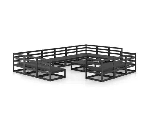 14-Daļīgs Dārza Atpūtas Mēbeļu Komplekts, Priedes Masīvkoks Vidaxl