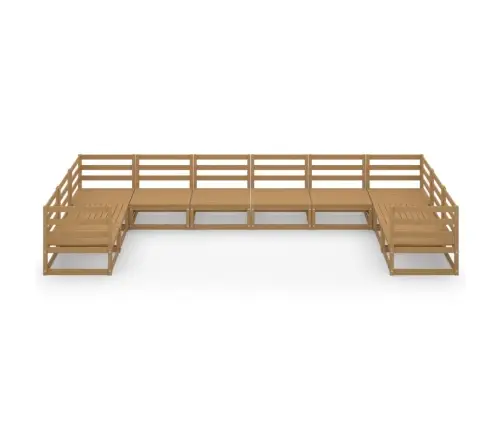 10-Daļīgs Dārza Atpūtas Mēbeļu Komplekts, Priedes Masīvkoks Vidaxl