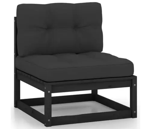 Trivietė Sofa Su Pagalvėlėmis, Pušies Medienos Masyvas