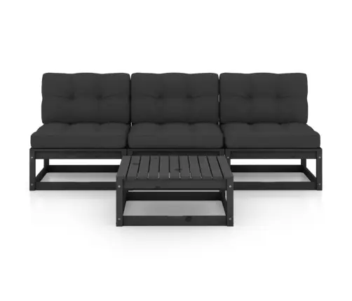 Sodo Komplektas Su Pagalvėlėmis, 4 Dalių, Pušies Masyvas