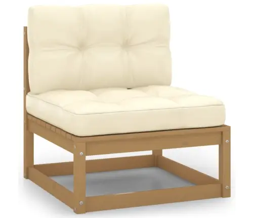 7-Daļīgs Dārza Atpūtas Mēbeļu Komplekts Ar Matračiem, Priede Vidaxl