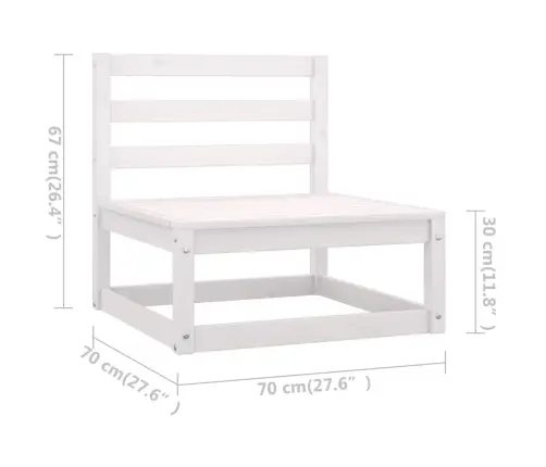 5-Daļīgs Dārza Atpūtas Mēbeļu Komplekts Ar Matračiem, Priede Vidaxl