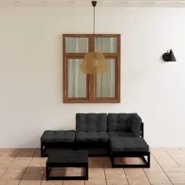 5-Osaline Aiadiivanikomplekt Patjadega, Täismännipuit