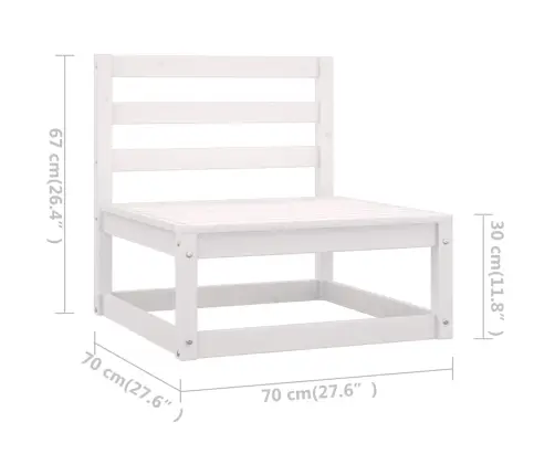 4-Daļīgs Dārza Atpūtas Mēbeļu Komplekts Ar Matračiem, Priede Vidaxl