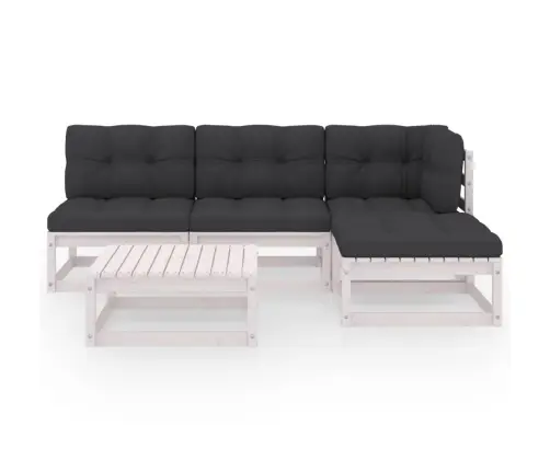 Sodo Komplektas Su Pagalvėlėmis, 5 Dalių, Pušies Masyvas