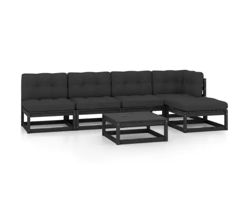 Sodo Komplektas Su Pagalvėlėmis, 6 Dalių, Pušies Masyvas