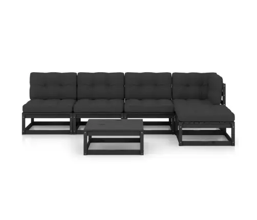 Sodo Komplektas Su Pagalvėlėmis, 6 Dalių, Pušies Masyvas