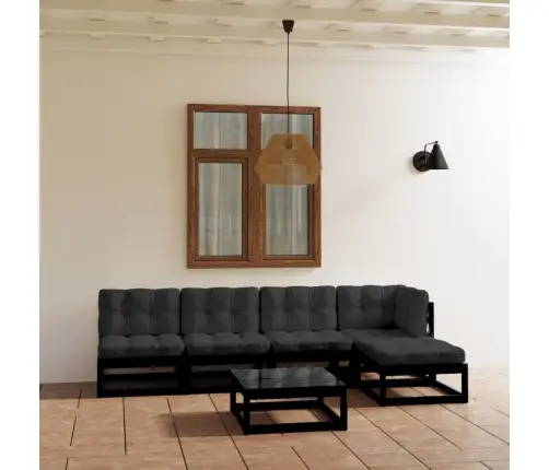 Sodo Komplektas Su Pagalvėlėmis, 6 Dalių, Pušies Masyvas